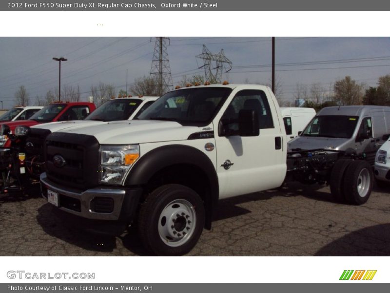 Oxford White / Steel 2012 Ford F550 Super Duty XL Regular Cab Chassis