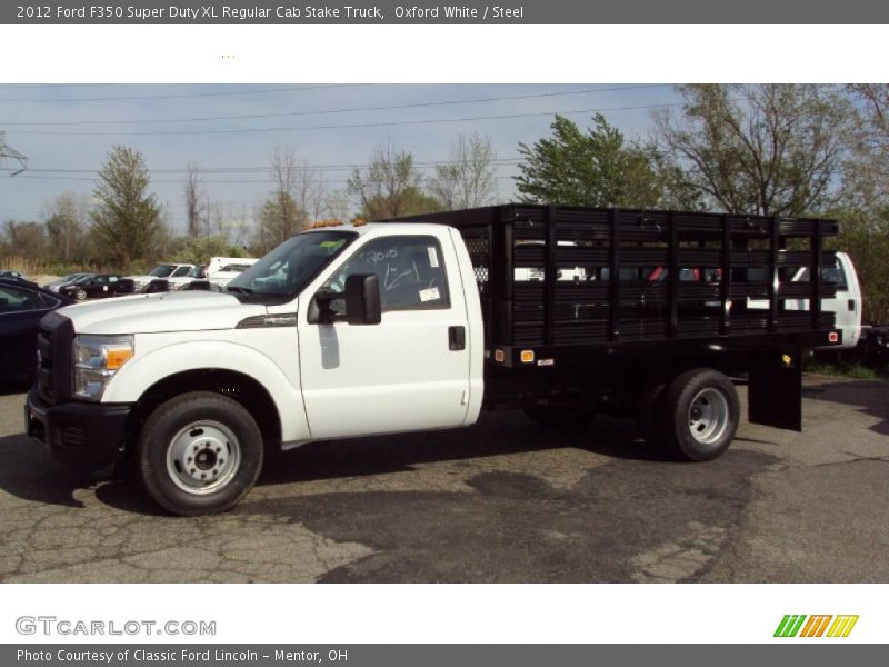 Oxford White / Steel 2012 Ford F350 Super Duty XL Regular Cab Stake Truck