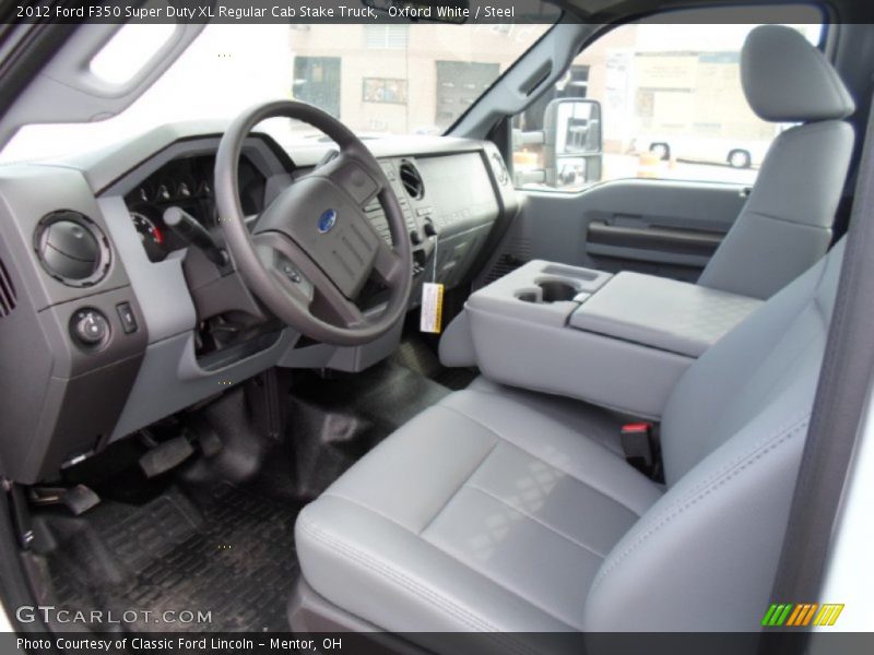 Oxford White / Steel 2012 Ford F350 Super Duty XL Regular Cab Stake Truck