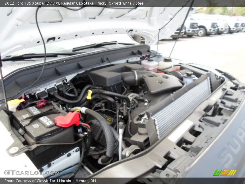 Oxford White / Steel 2012 Ford F350 Super Duty XL Regular Cab Stake Truck