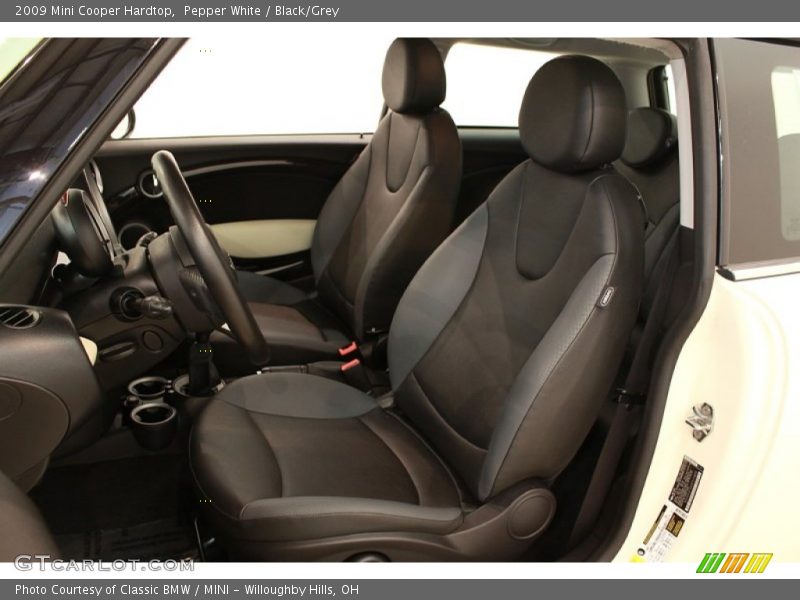 Pepper White / Black/Grey 2009 Mini Cooper Hardtop