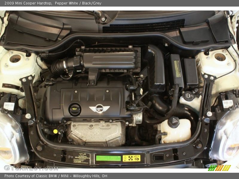 Pepper White / Black/Grey 2009 Mini Cooper Hardtop