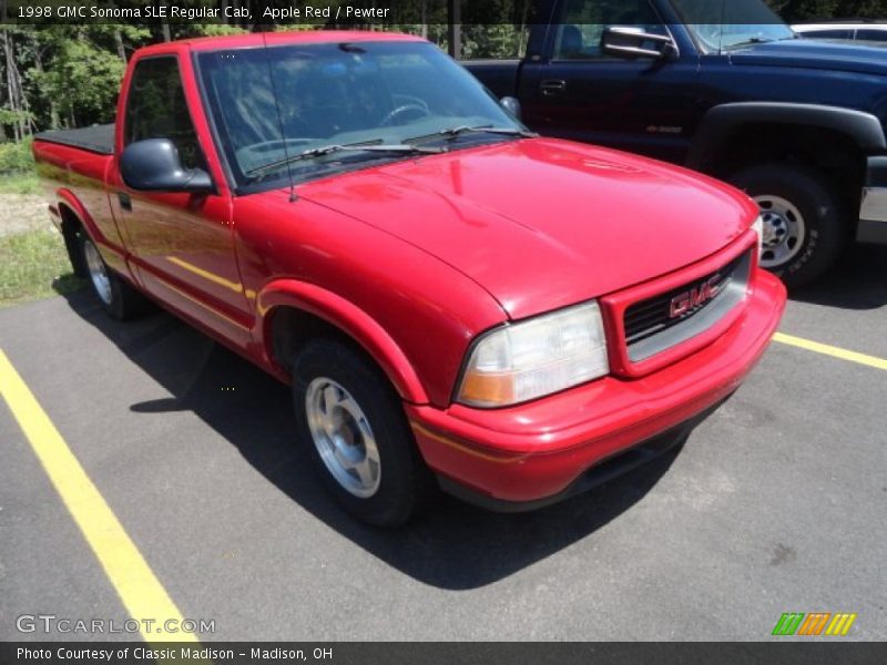 Apple Red / Pewter 1998 GMC Sonoma SLE Regular Cab