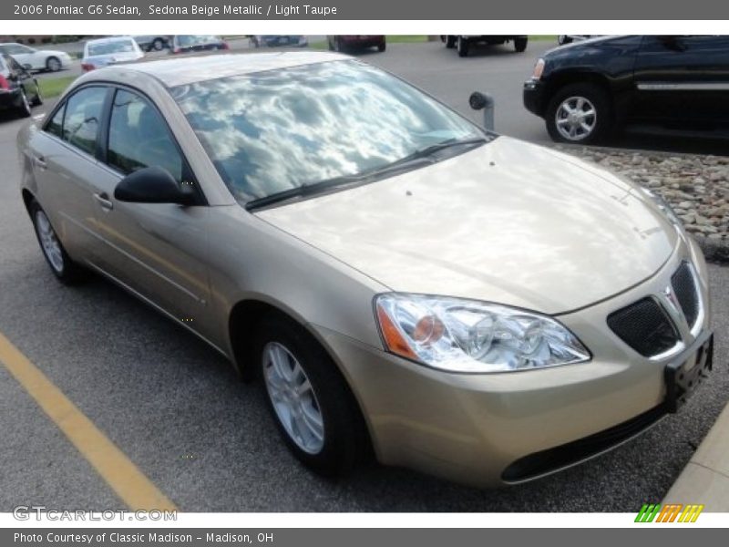 Sedona Beige Metallic / Light Taupe 2006 Pontiac G6 Sedan