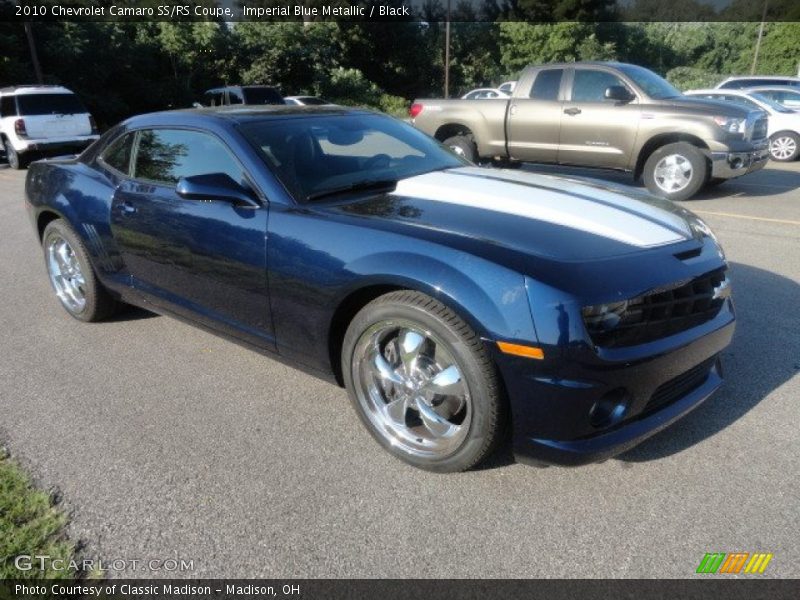 Imperial Blue Metallic / Black 2010 Chevrolet Camaro SS/RS Coupe