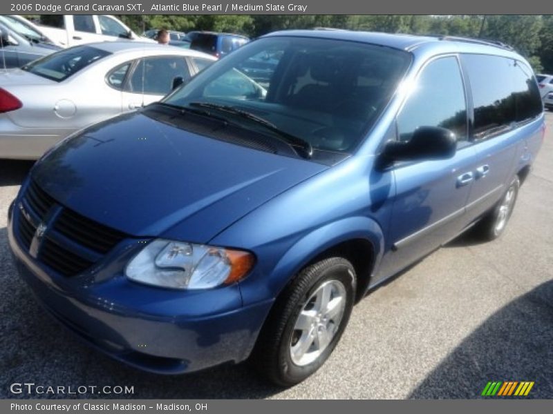 Atlantic Blue Pearl / Medium Slate Gray 2006 Dodge Grand Caravan SXT