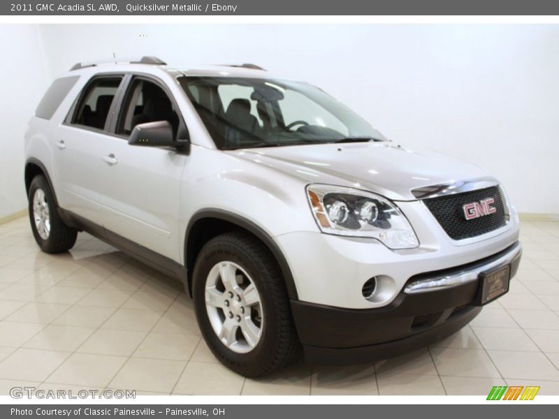 Quicksilver Metallic / Ebony 2011 GMC Acadia SL AWD