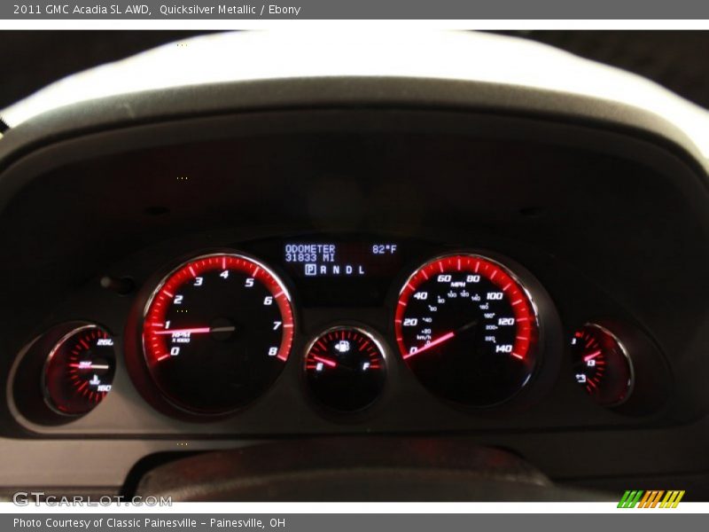 Quicksilver Metallic / Ebony 2011 GMC Acadia SL AWD