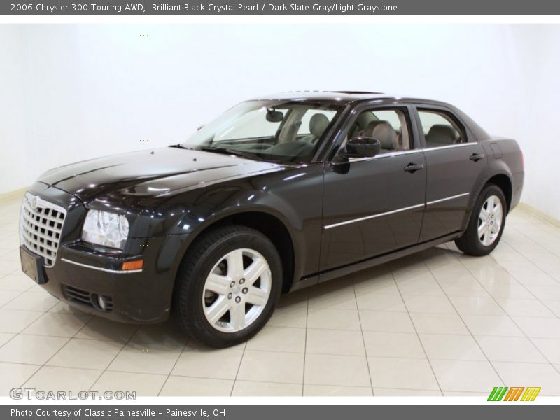Brilliant Black Crystal Pearl / Dark Slate Gray/Light Graystone 2006 Chrysler 300 Touring AWD