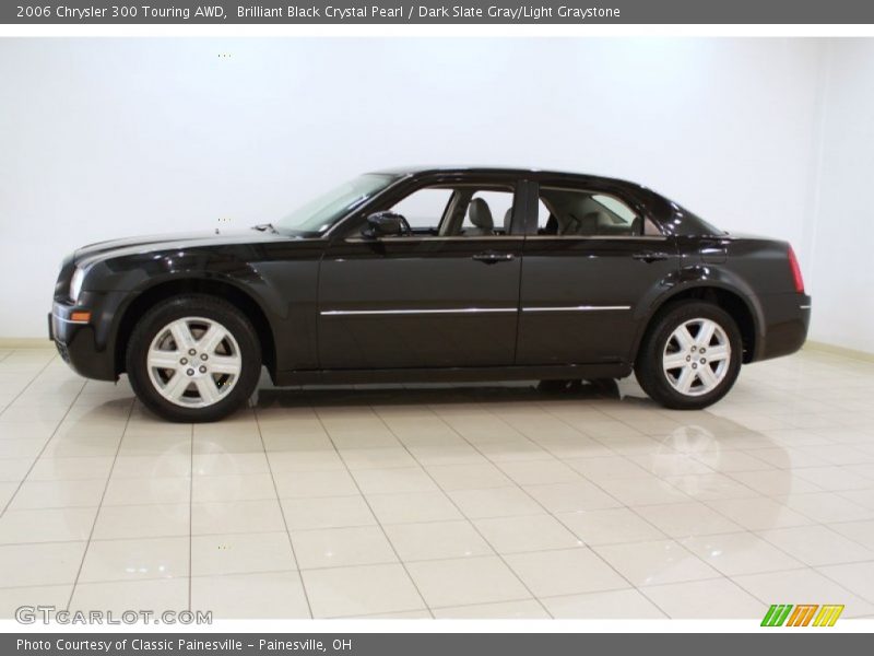 Brilliant Black Crystal Pearl / Dark Slate Gray/Light Graystone 2006 Chrysler 300 Touring AWD