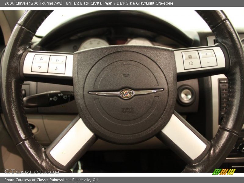 Brilliant Black Crystal Pearl / Dark Slate Gray/Light Graystone 2006 Chrysler 300 Touring AWD