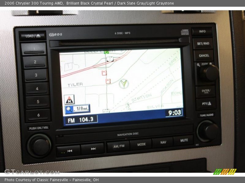 Brilliant Black Crystal Pearl / Dark Slate Gray/Light Graystone 2006 Chrysler 300 Touring AWD