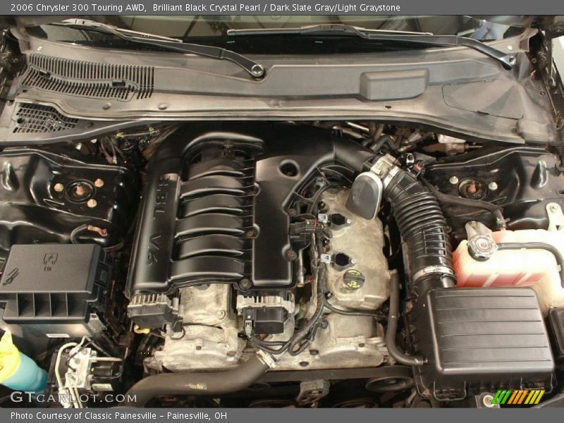 Brilliant Black Crystal Pearl / Dark Slate Gray/Light Graystone 2006 Chrysler 300 Touring AWD