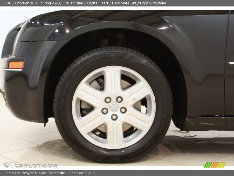 Brilliant Black Crystal Pearl / Dark Slate Gray/Light Graystone 2006 Chrysler 300 Touring AWD