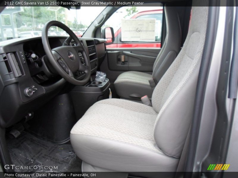 Steel Gray Metallic / Medium Pewter 2012 GMC Savana Van LS 2500 Passenger