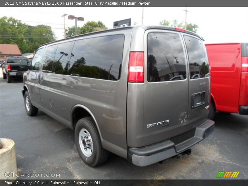 Steel Gray Metallic / Medium Pewter 2012 GMC Savana Van LS 2500 Passenger