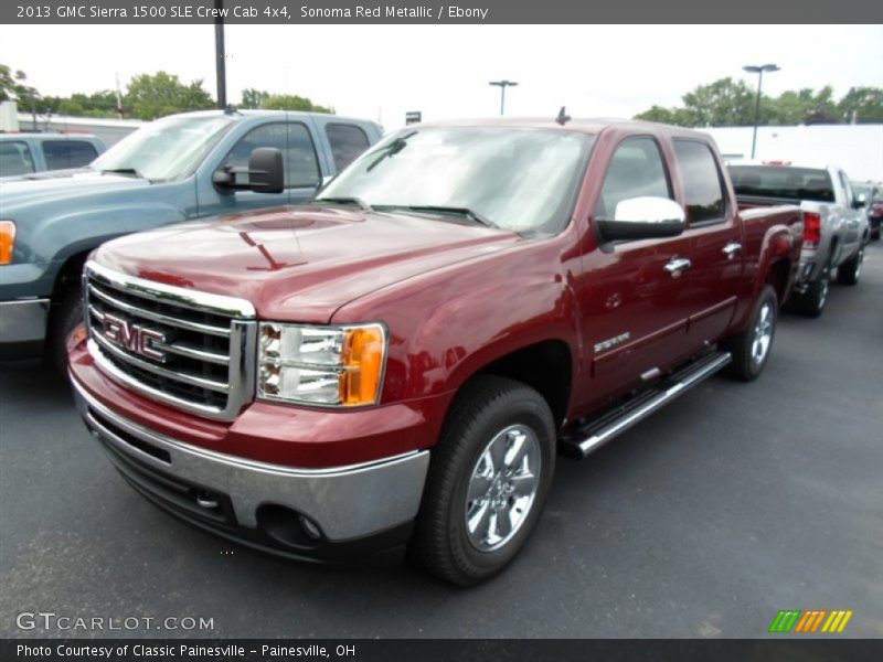 Sonoma Red Metallic / Ebony 2013 GMC Sierra 1500 SLE Crew Cab 4x4