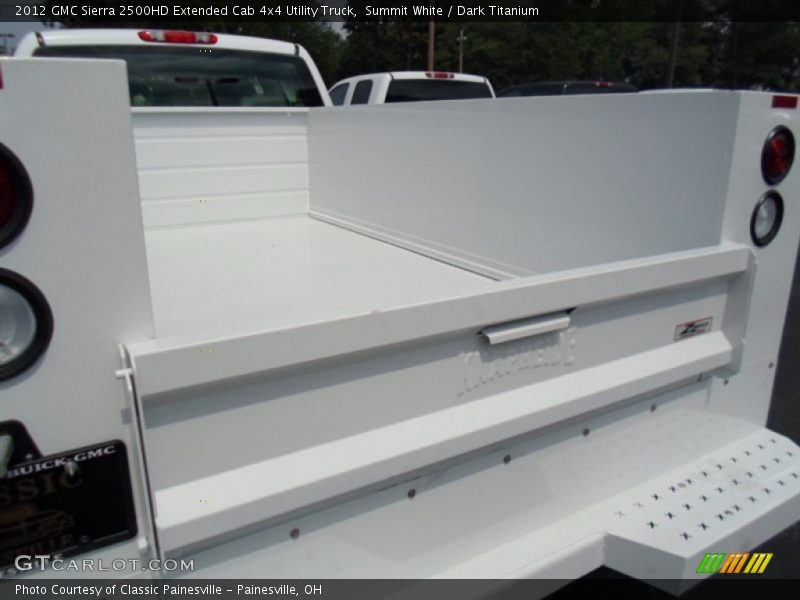 Summit White / Dark Titanium 2012 GMC Sierra 2500HD Extended Cab 4x4 Utility Truck