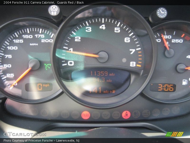 Guards Red / Black 2004 Porsche 911 Carrera Cabriolet