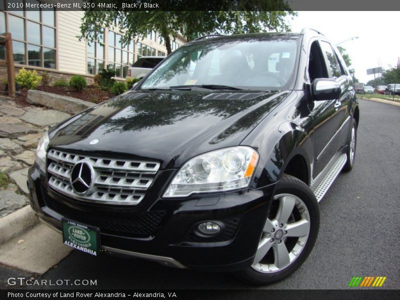 Black / Black 2010 Mercedes-Benz ML 350 4Matic