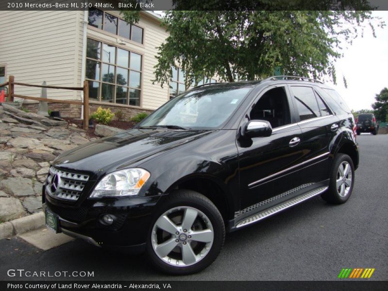 Black / Black 2010 Mercedes-Benz ML 350 4Matic