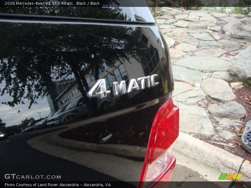 Black / Black 2010 Mercedes-Benz ML 350 4Matic