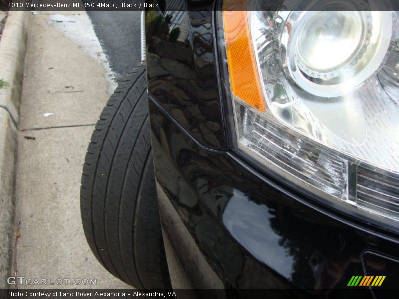 Black / Black 2010 Mercedes-Benz ML 350 4Matic