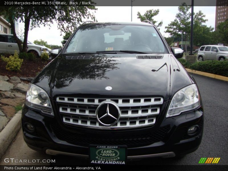 Black / Black 2010 Mercedes-Benz ML 350 4Matic