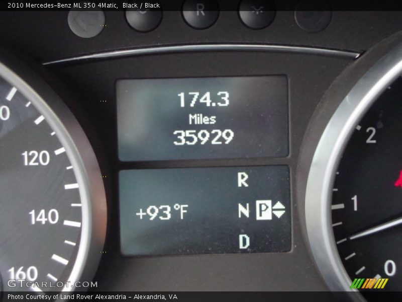 Black / Black 2010 Mercedes-Benz ML 350 4Matic
