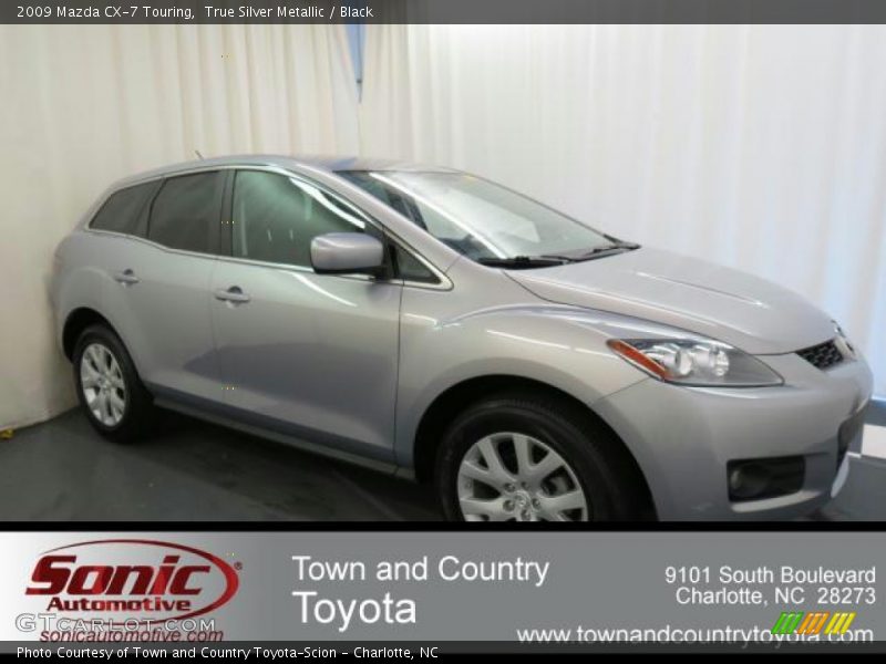 True Silver Metallic / Black 2009 Mazda CX-7 Touring