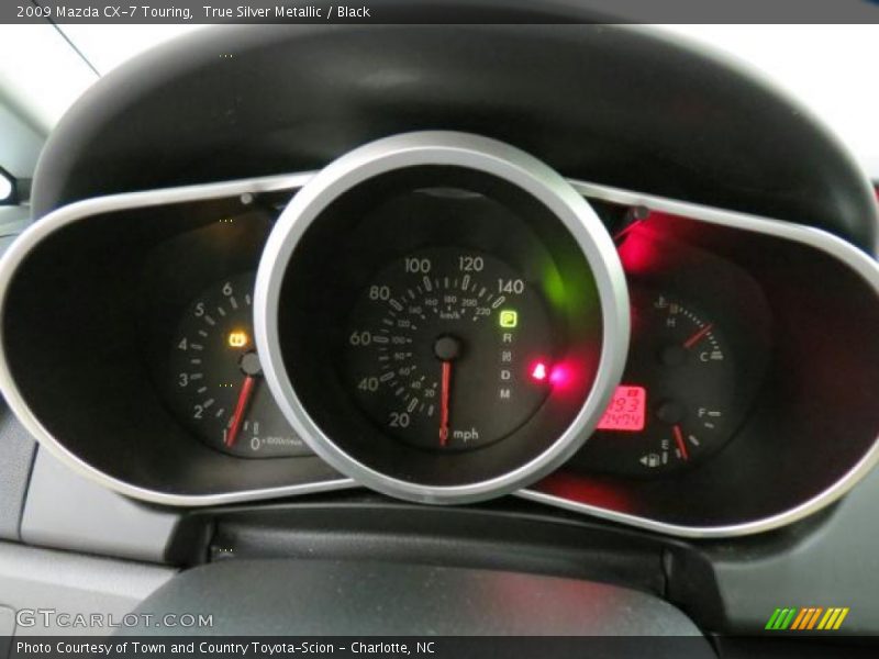 True Silver Metallic / Black 2009 Mazda CX-7 Touring