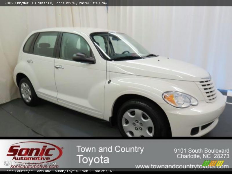 Stone White / Pastel Slate Gray 2009 Chrysler PT Cruiser LX