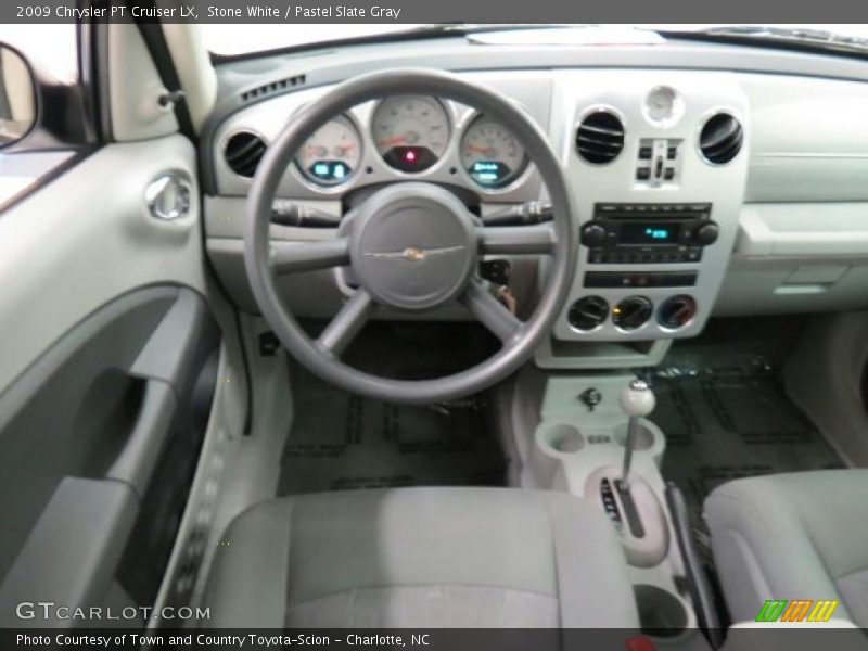 Stone White / Pastel Slate Gray 2009 Chrysler PT Cruiser LX