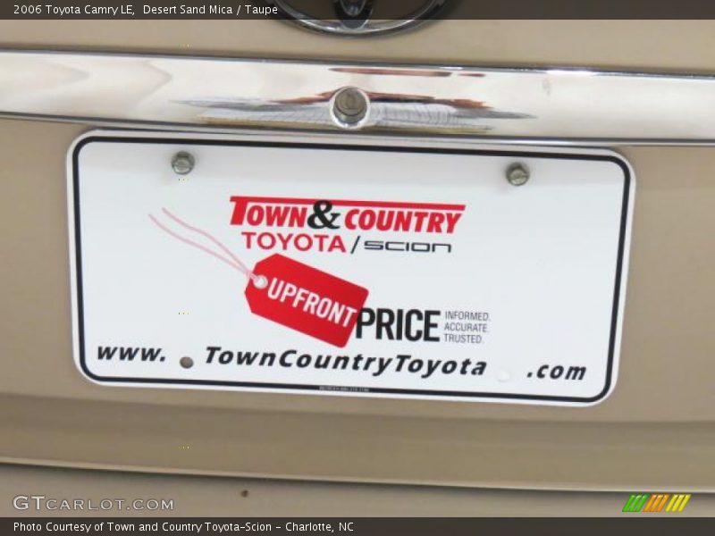 Desert Sand Mica / Taupe 2006 Toyota Camry LE