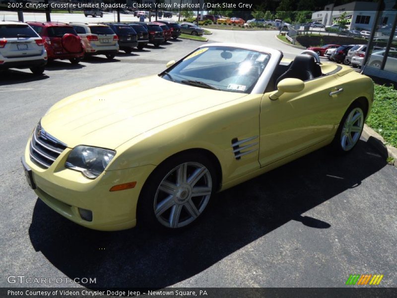 Classic Yellow Pearlcoat / Dark Slate Grey 2005 Chrysler Crossfire Limited Roadster