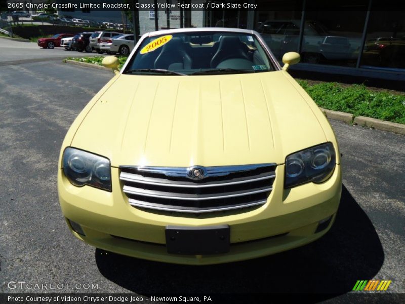 Classic Yellow Pearlcoat / Dark Slate Grey 2005 Chrysler Crossfire Limited Roadster