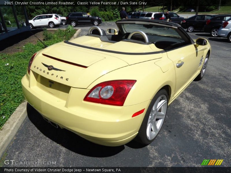 Classic Yellow Pearlcoat / Dark Slate Grey 2005 Chrysler Crossfire Limited Roadster