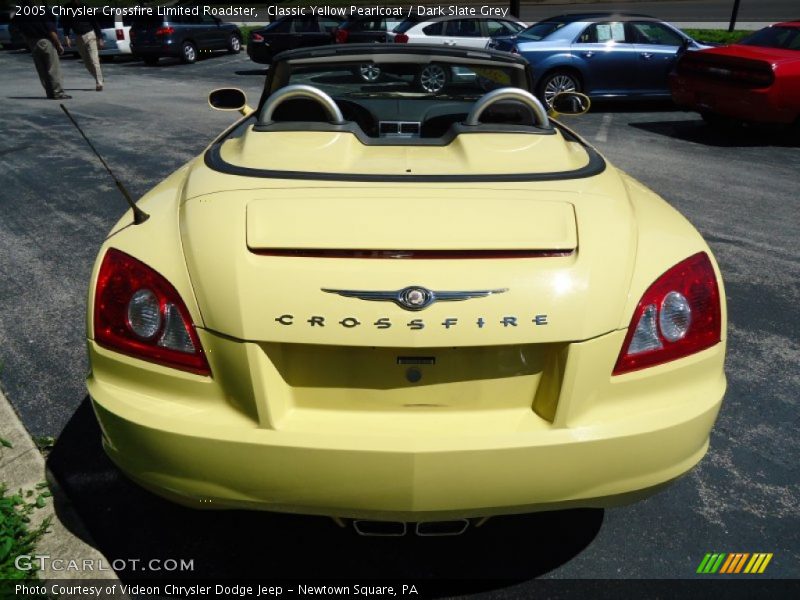 Classic Yellow Pearlcoat / Dark Slate Grey 2005 Chrysler Crossfire Limited Roadster