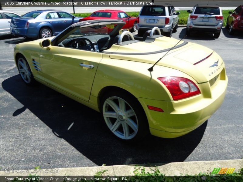 Classic Yellow Pearlcoat / Dark Slate Grey 2005 Chrysler Crossfire Limited Roadster