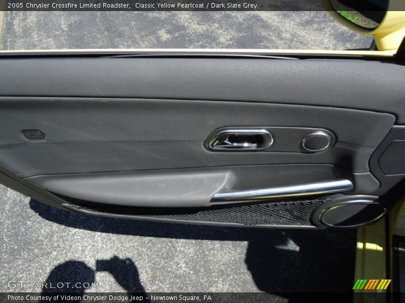 Classic Yellow Pearlcoat / Dark Slate Grey 2005 Chrysler Crossfire Limited Roadster