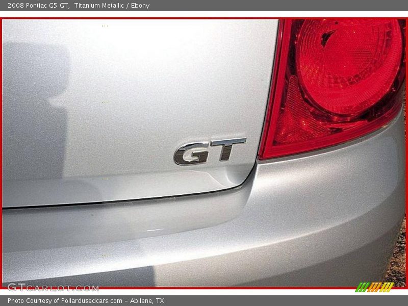 Titanium Metallic / Ebony 2008 Pontiac G5 GT
