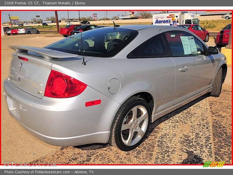 Titanium Metallic / Ebony 2008 Pontiac G5 GT
