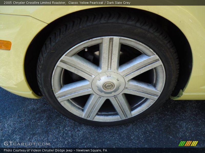 Classic Yellow Pearlcoat / Dark Slate Grey 2005 Chrysler Crossfire Limited Roadster