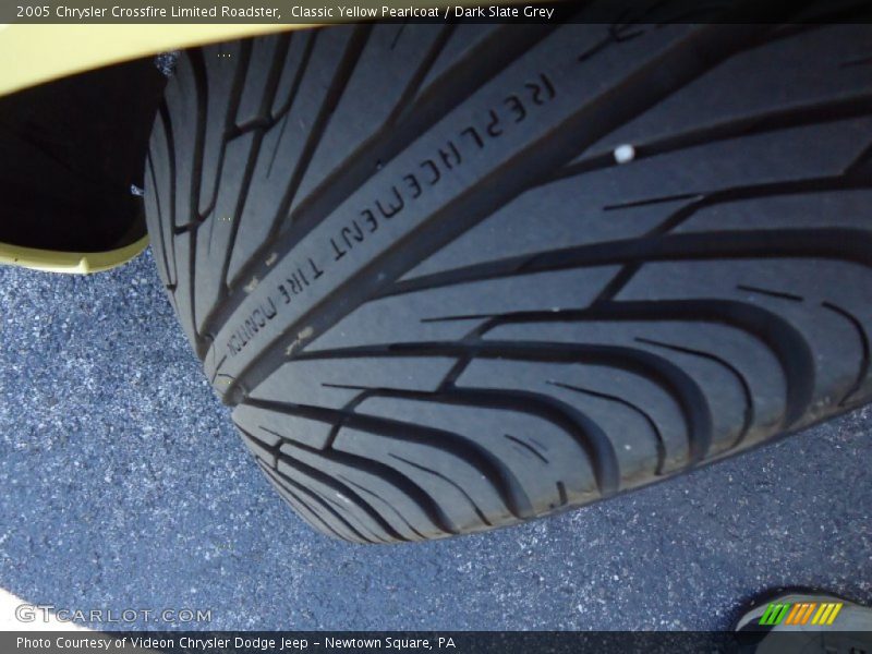 Classic Yellow Pearlcoat / Dark Slate Grey 2005 Chrysler Crossfire Limited Roadster