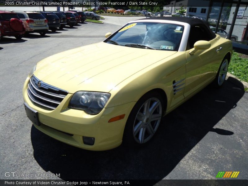Classic Yellow Pearlcoat / Dark Slate Grey 2005 Chrysler Crossfire Limited Roadster