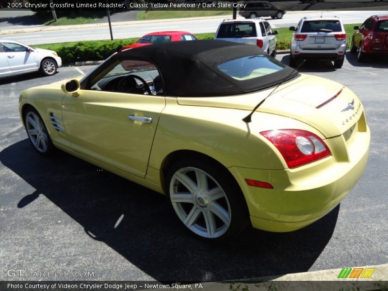 Classic Yellow Pearlcoat / Dark Slate Grey 2005 Chrysler Crossfire Limited Roadster
