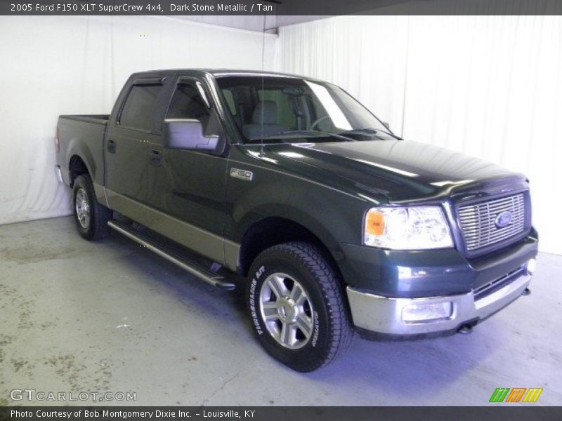 Dark Stone Metallic / Tan 2005 Ford F150 XLT SuperCrew 4x4