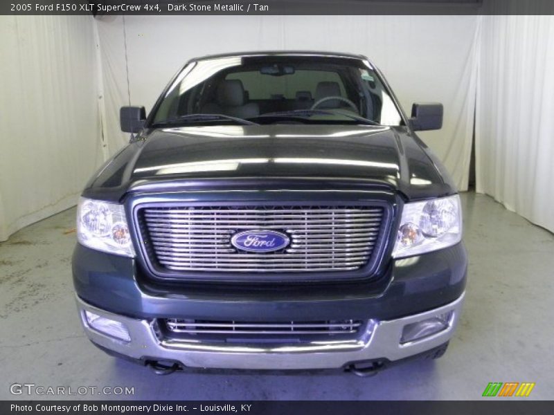 Dark Stone Metallic / Tan 2005 Ford F150 XLT SuperCrew 4x4