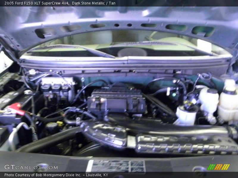Dark Stone Metallic / Tan 2005 Ford F150 XLT SuperCrew 4x4