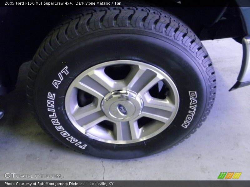 Dark Stone Metallic / Tan 2005 Ford F150 XLT SuperCrew 4x4